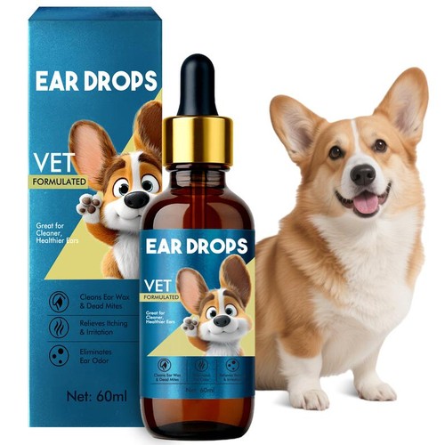Dog ear cleaning solution 60ml - dog,