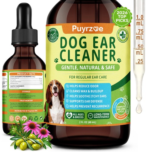 Dog ear cleaner solution - dog,